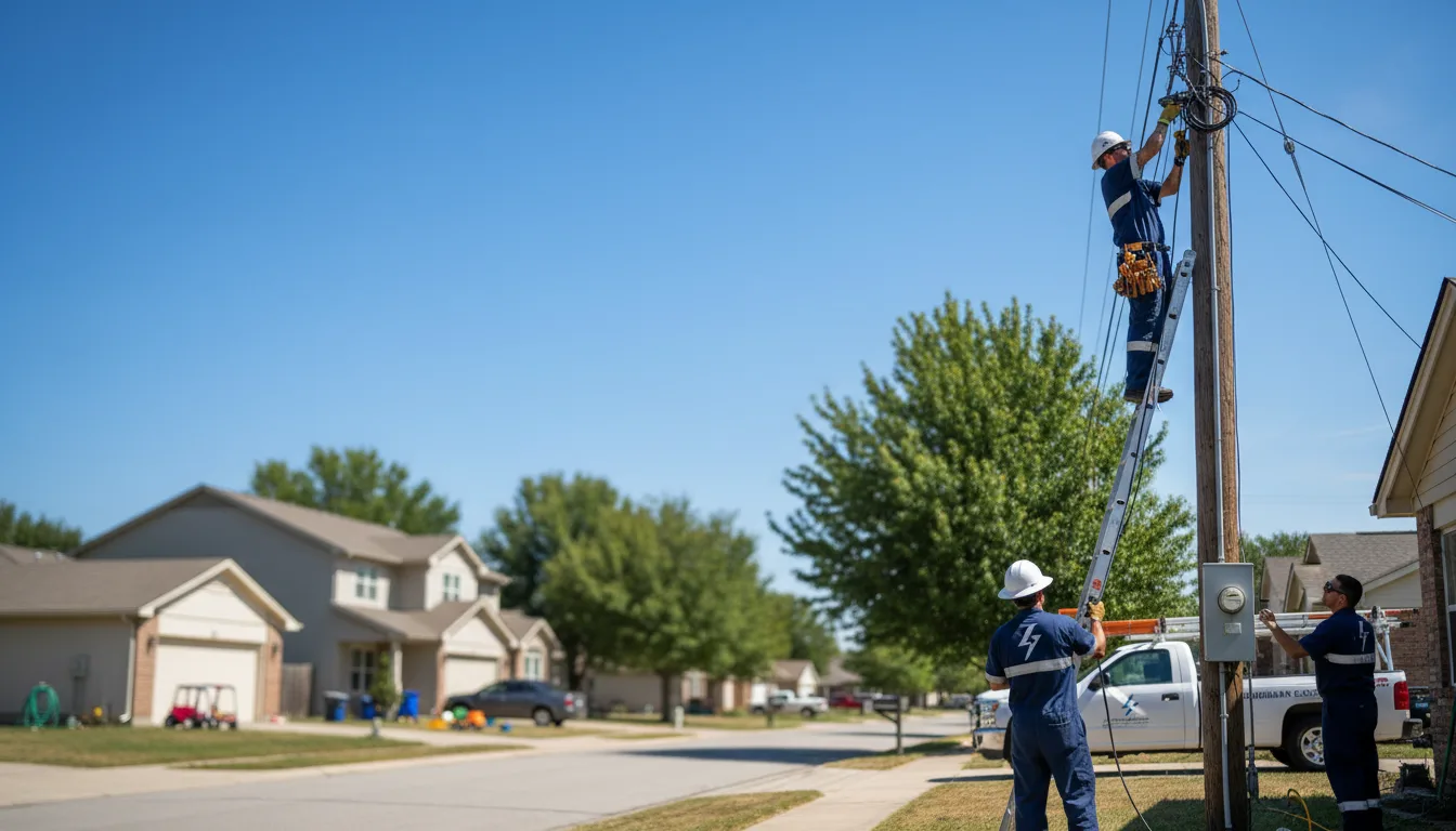 Residential electrician providing installation services in Omaha, IL